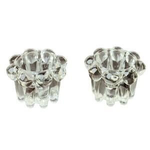 Brasil Clear Glass Candle Holder/Tealight Holder Set - 3 x 2